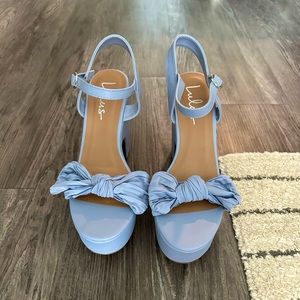 Lulus Platform Heels Periwinkle Blue
